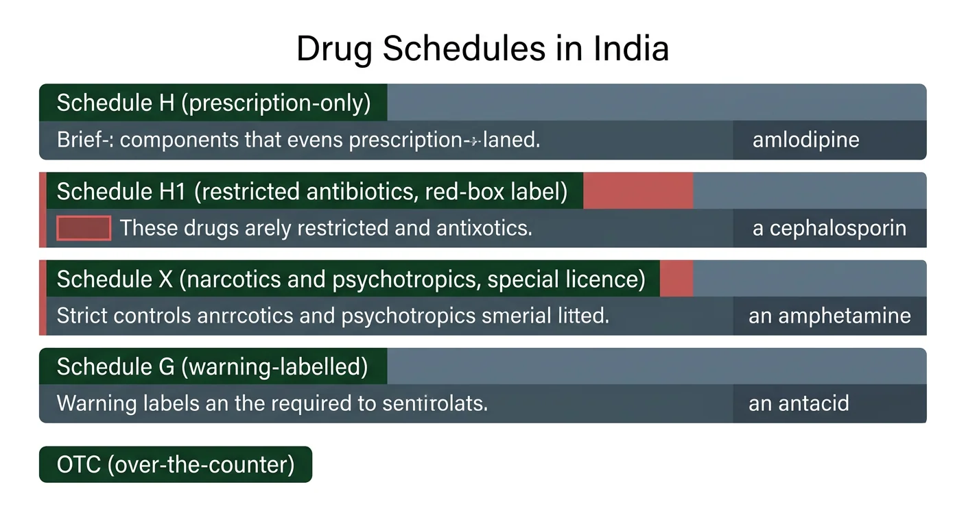 Figure 3 — Drug schedules and prescribing categories