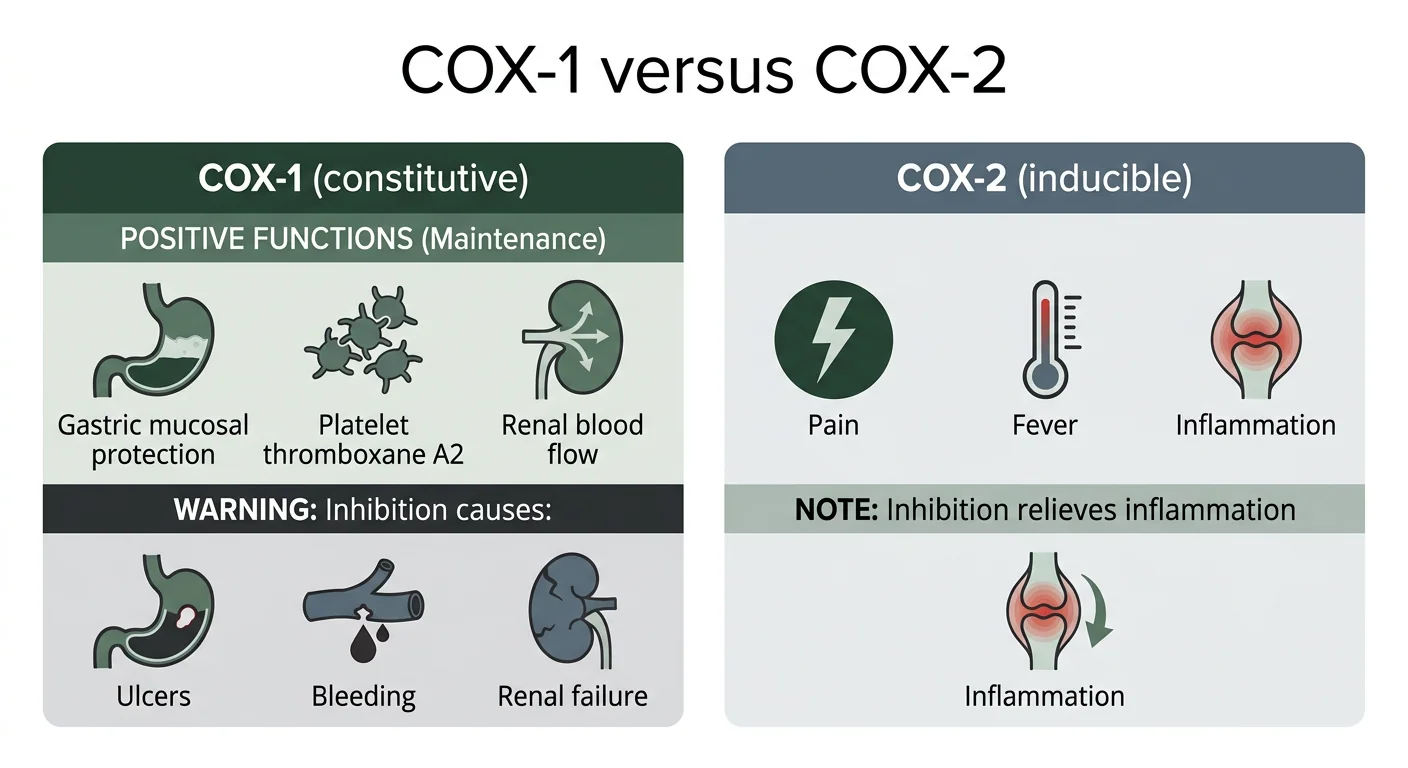 Figure 2 — COX-1 versus COX-2
