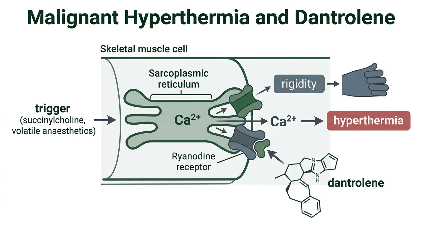 Figure 4 — Malignant hyperthermia and dantrolene