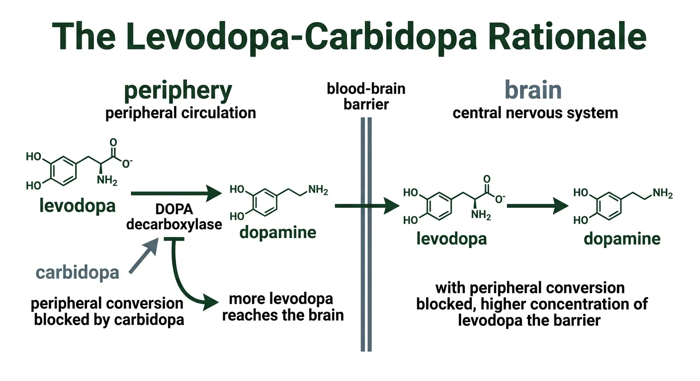 Figure 2 — The levodopa-carbidopa rationale