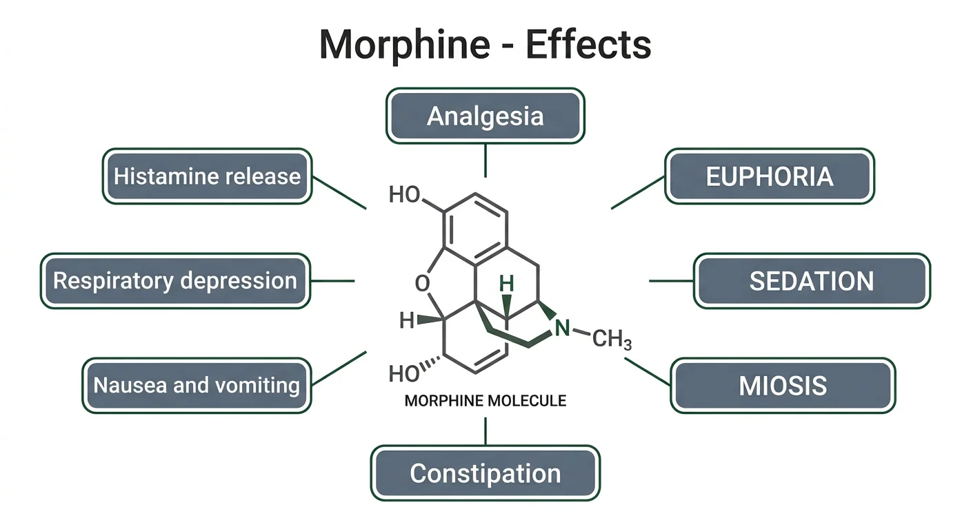 Figure 2 — Morphine's effects