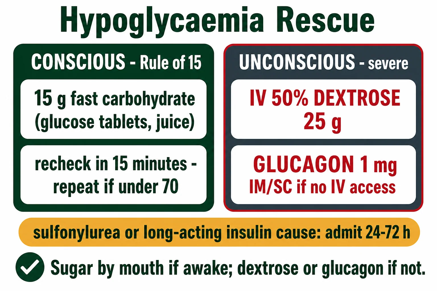 Hypoglycaemia rescue