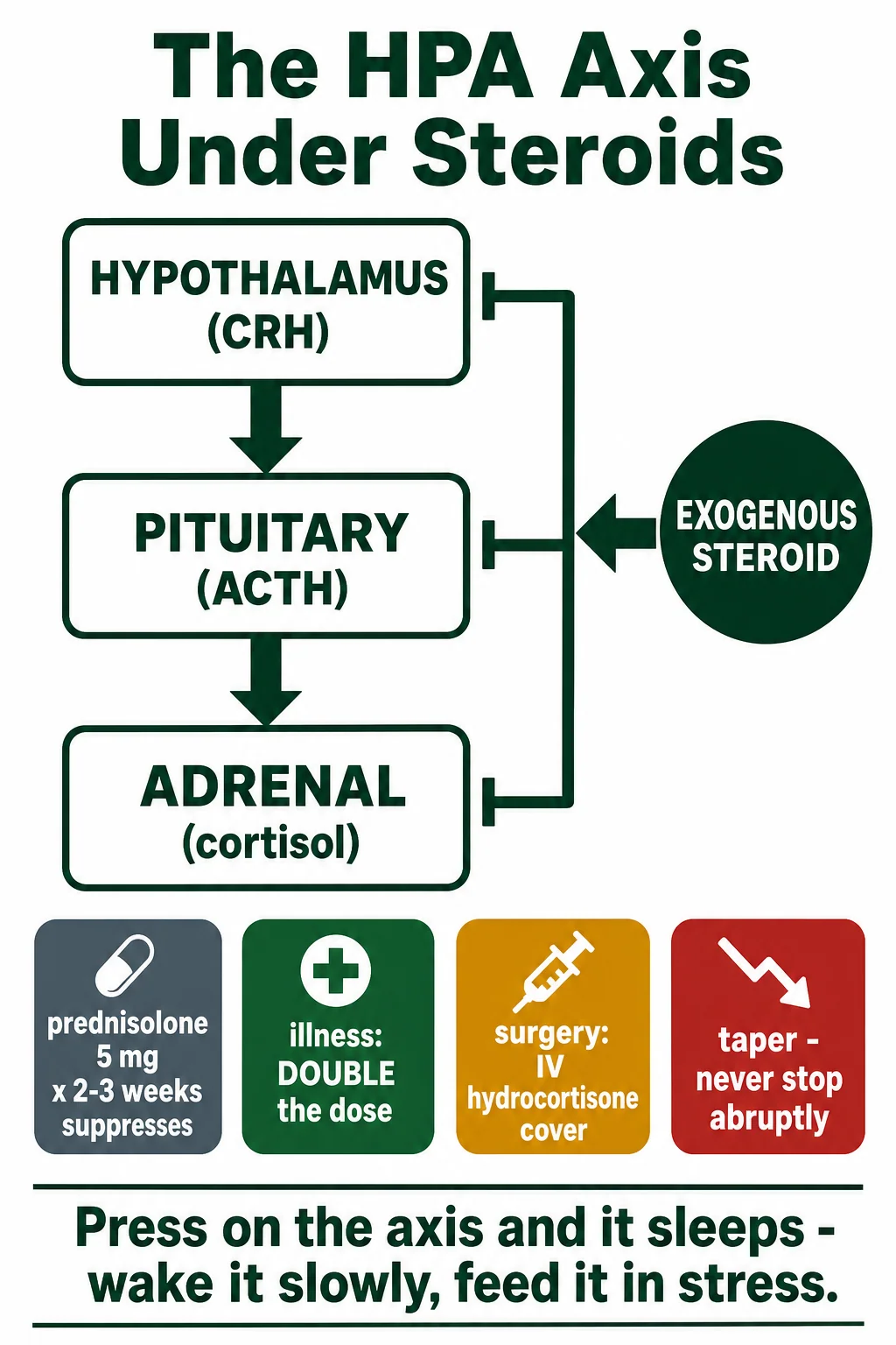 HPA axis: suppression and sick-day rules